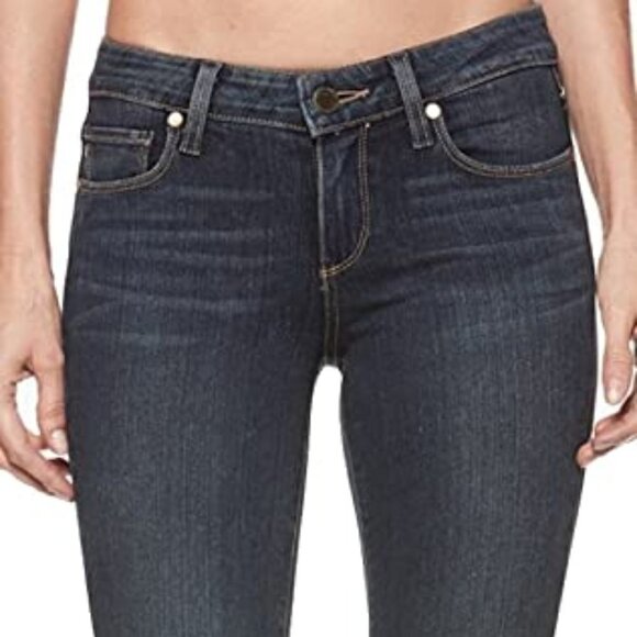 PAIGE Skyline Skinny Jeans size 27 in Brentyn Dark Wash Hemmed to  Ankle Length - Picture 4 of 8